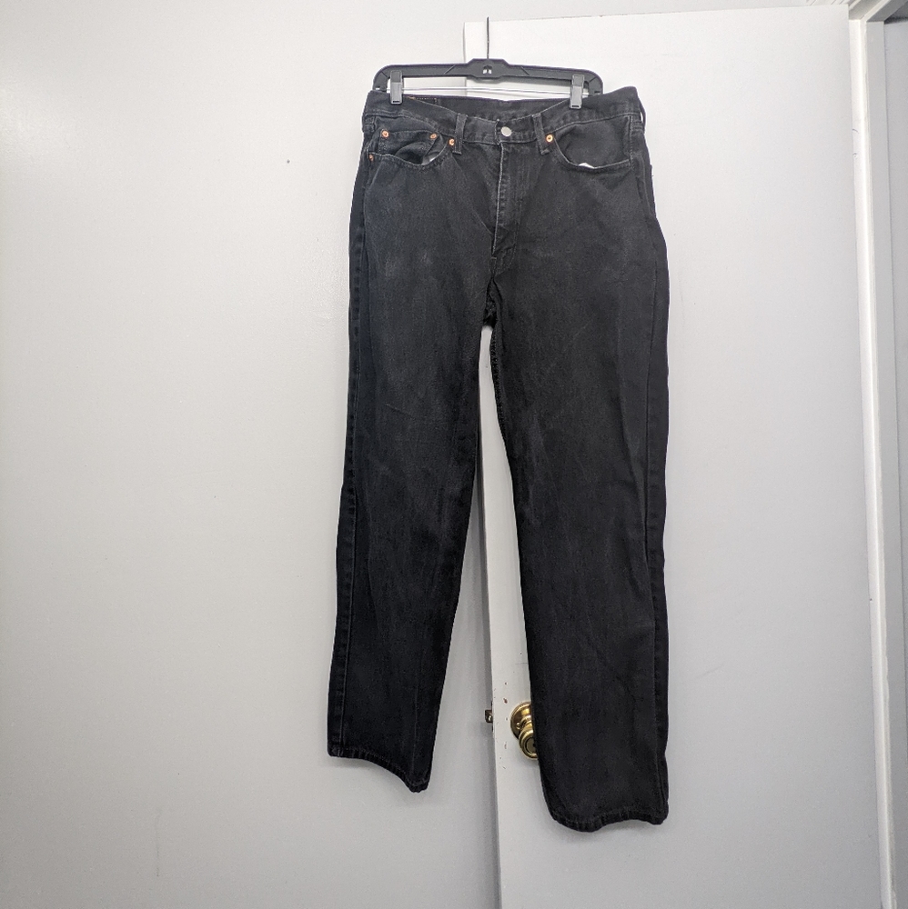 Levi's 550 Black Jeans Men's size 36w34L Faded